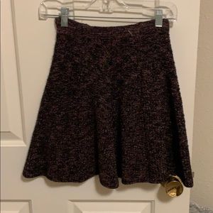 Multi colored knit skater skirt